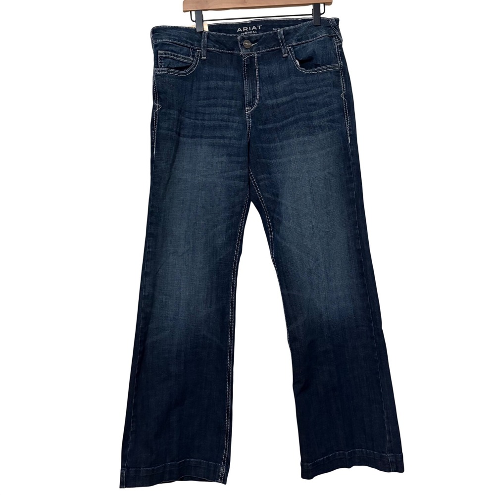 Ariat Womens Perfect Rise Trouser Missouri Dark Wash Jeans 33 New - Picture 3 of 7